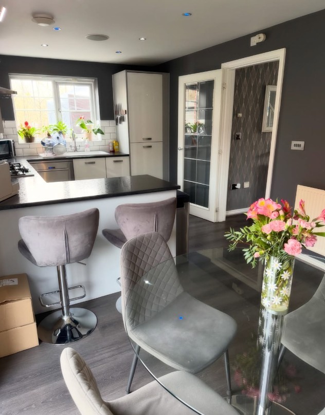 The same home's kitchen diner